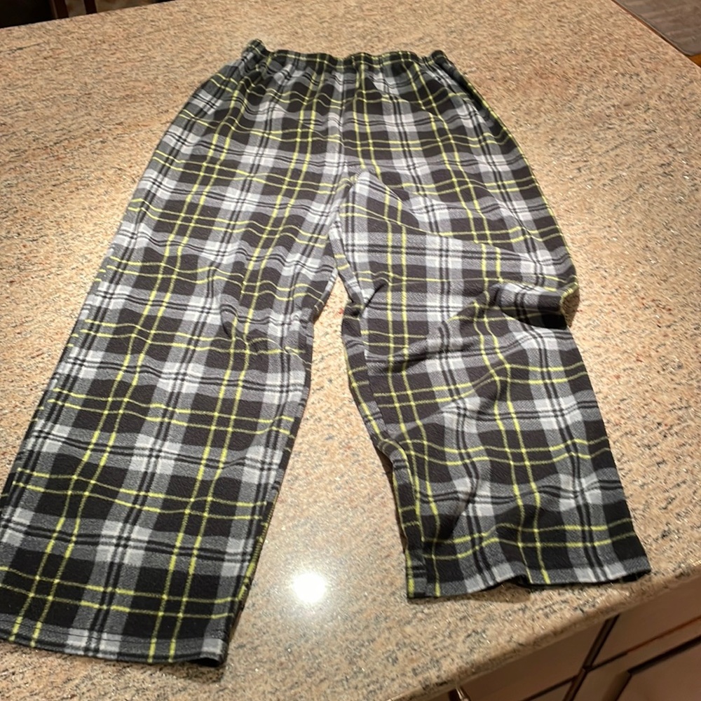 2 pairs of fleece pajama pants.